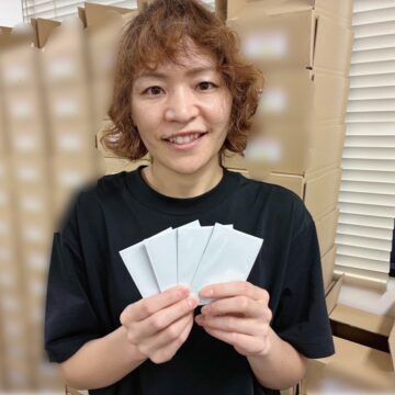 封入作業が完了した様子