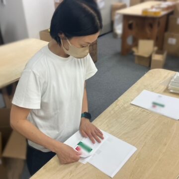 チラシの三つ折り