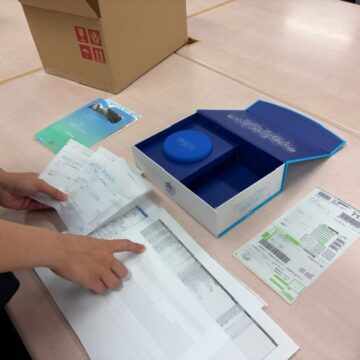 マウスピースの検品と発送