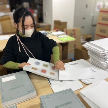 企業会報誌を封入封緘