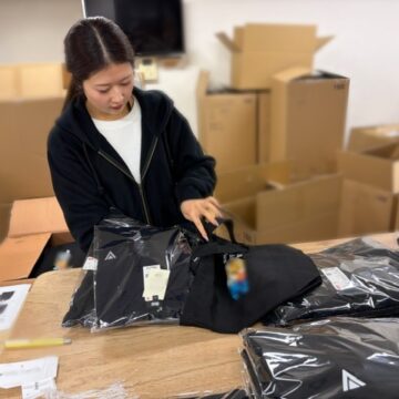 バッグにセット