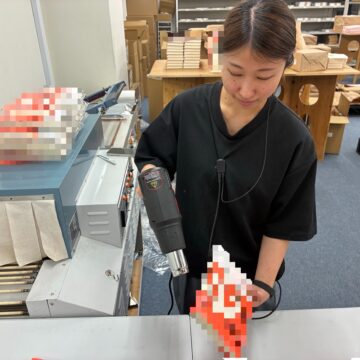 ドライヤーかけ