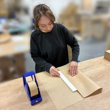 クラフト包装作業