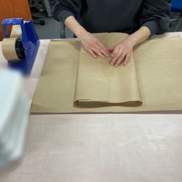 クラフト包装作業