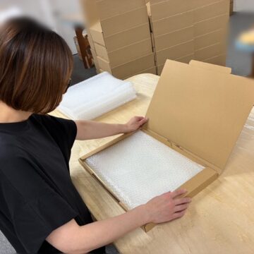 賞状梱包作業