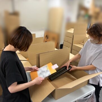 賞状仕分け梱包作業