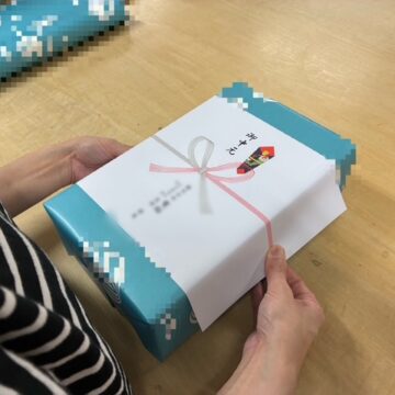 熨斗掛け作業