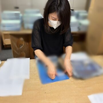 ラベル作業